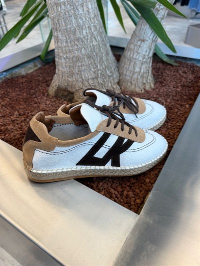 Krem  LK Deri Ayakkabı 