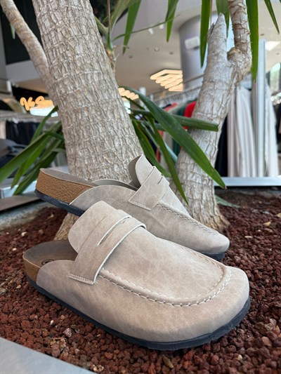 Krem Lukka Loafer Terlik LK059