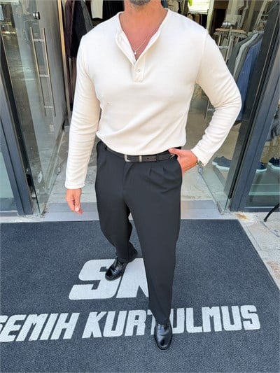 Krem NG Selanik Kumaş Sweat