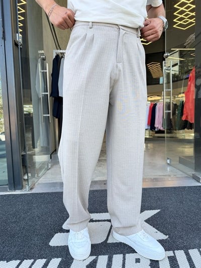 Krem SNZ Pilali Baggy Pantolon