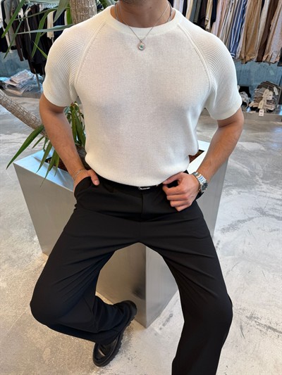 Krem Triko T-Shirt -SNZ7235