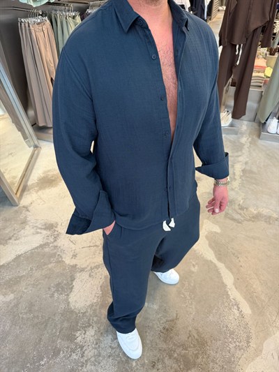 Lacivert ESNS Müslin Takım