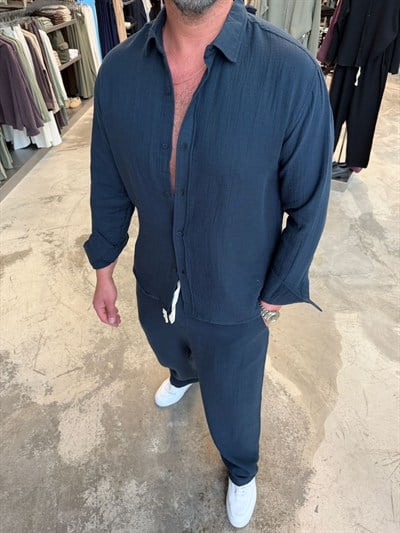 Lacivert ESNS Müslin Takım