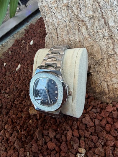 LACİVERT KADRAN ÇELİK KORDON SAAT