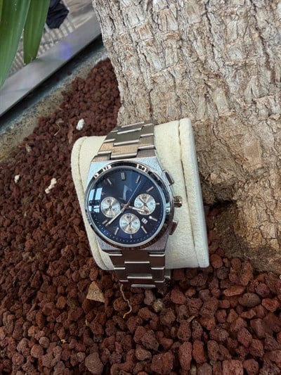 LACİVERT KADRAN KRONOGRAF ÇELİK KORDON SAAT