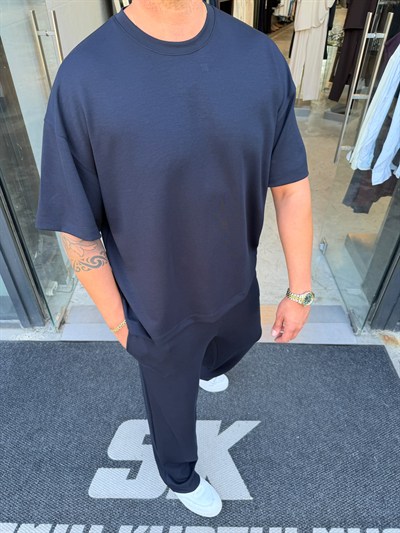 Lacivert Siro Viskon Oversize Takım SK-9411