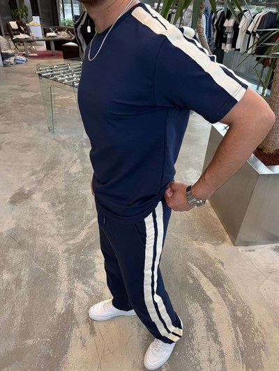 Lacivert SNZ Hasır Şeritli Takım 