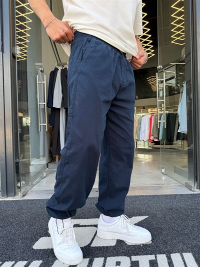 Lacivert Stoper Paça İthal Gabardin -W5078