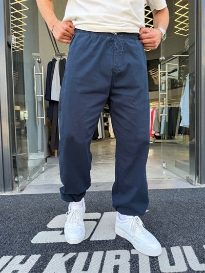 Lacivert Stoper Paça İthal Gabardin -W5078