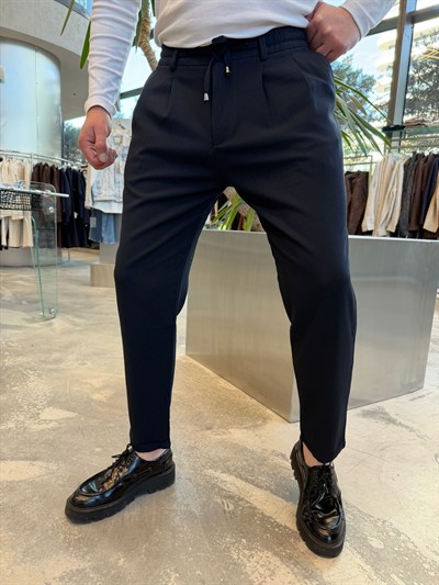 Lacivert W İthal Kumaş Keten -5062