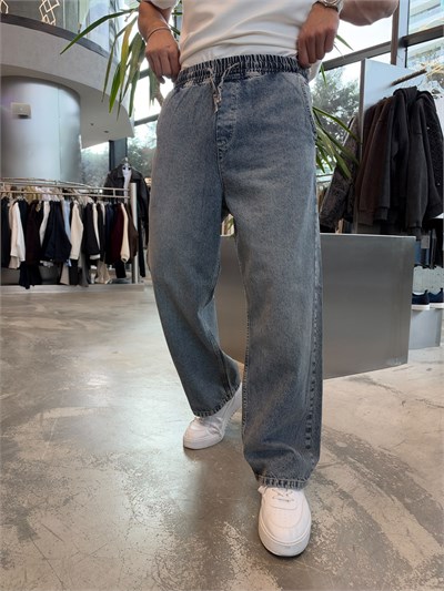 Mavi Bel Lastik Kot Pantolon KP280