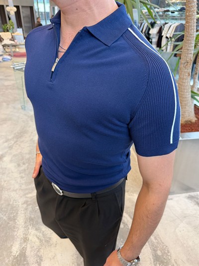 Mavi SPF Omuz Ribanalı T-Shirt -17443