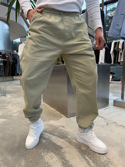 Mint Yeşil Stoper Paça İthal Gabardin -W5078