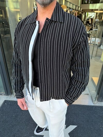 MRK Çizgili Mevsimlik Ceket 