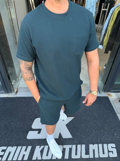 MRK Petrol Couture Triko Takım