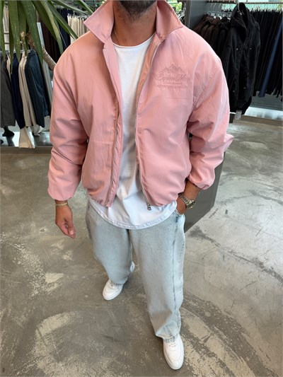 Pembe Rt Arka Baskılı Ceket