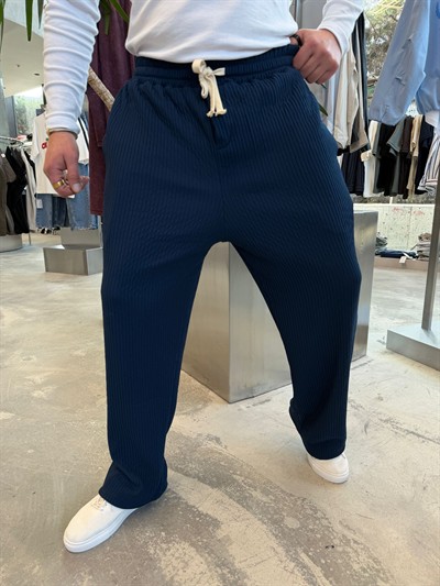 Petrol Rachell Ottoman Kumaş Pantalon 