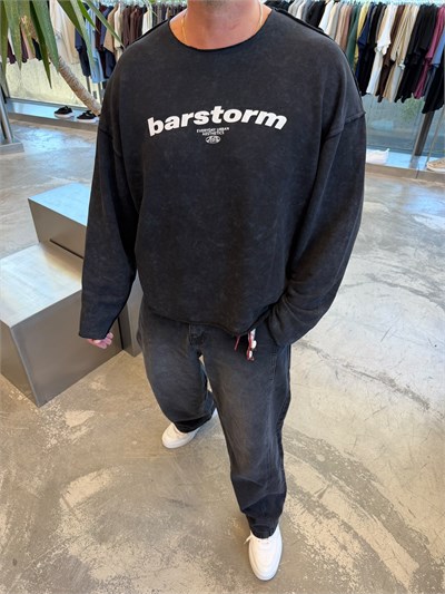 Siyah Barstorm Boxfıt Sweat BR80-104