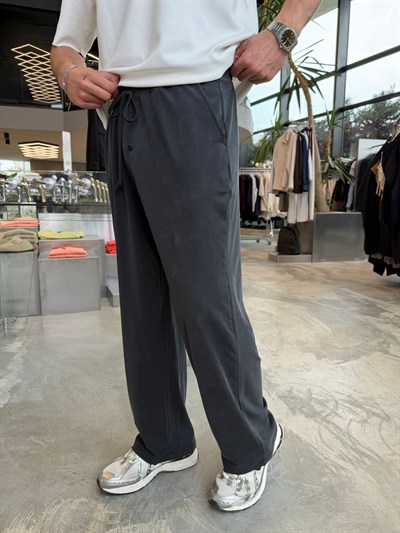 Siyah  Cupra Kumaş Baggy Eşofman