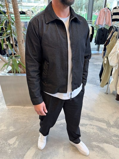 Siyah Denım Kaplama Takım -M2778