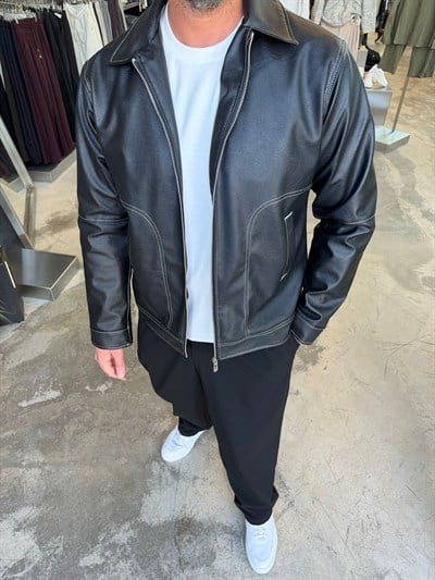 Siyah Deri Ceket FYS1730