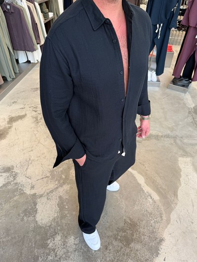 Siyah ESNS Müslin Takım