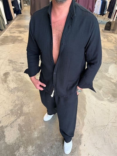 Siyah ESNS Müslin Takım