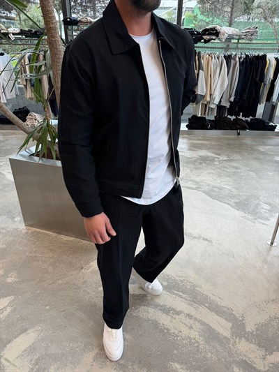 Siyah Etnik Desen Takım -SNZ1302