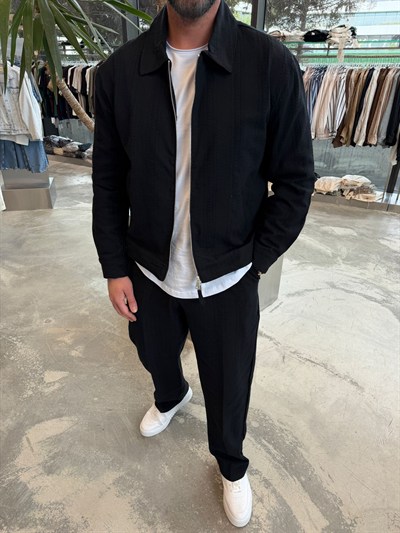 Siyah Etnik Desen Takım -SNZ1302