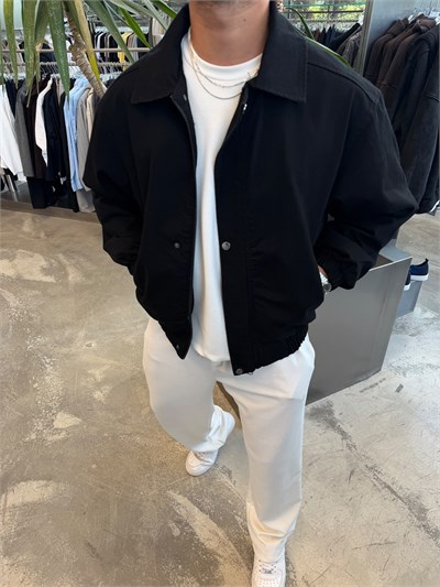 Siyah Kot Bomber Ceket SK6548
