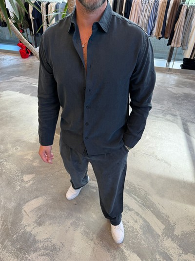 Siyah Modal Fırçalı Takım -2512