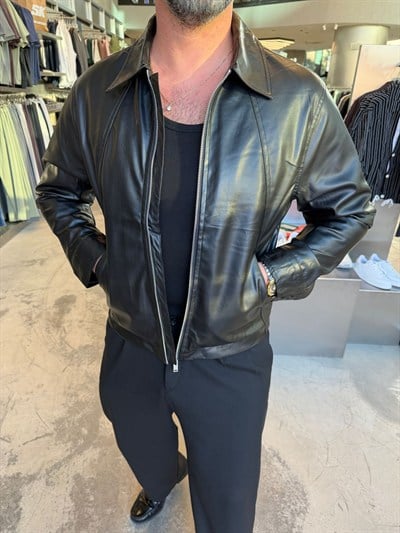 Siyah MRK 1996 Deri Ceket