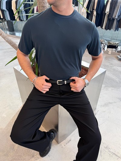 Siyah Oysho Basic T-Shir -2512-261076