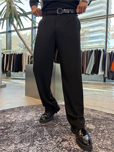 Siyah Pileli Baggy SF4032
