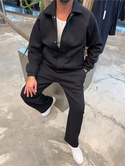 Siyah Premium Panda Scuba Takım SK999