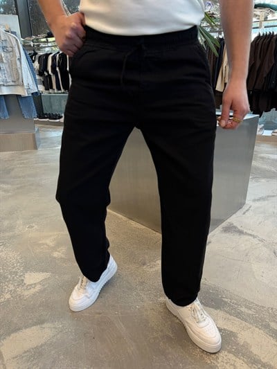 Siyah Regular Kalıp Gabardin -W888