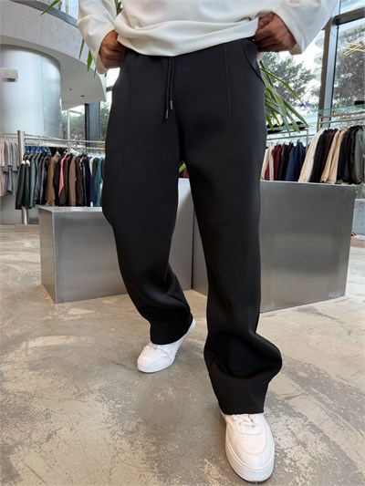 Siyah RS Panda Scuba Kumaş Eşofman RS215