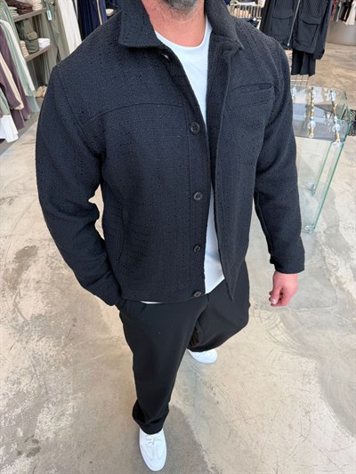 Siyah Snz Etnik Triko Mevsimlik Ceket SNZ001