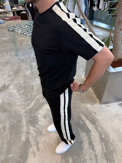 Siyah SNZ Hasır Şeritli Takım 