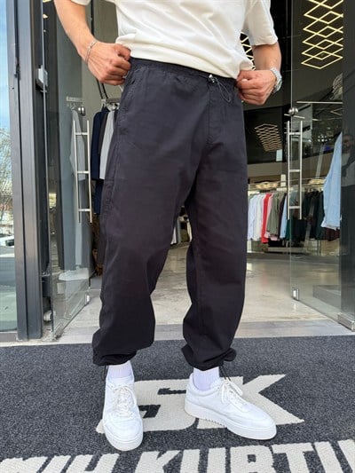 Siyah Stoper Paça İthal Gabardin -W5078