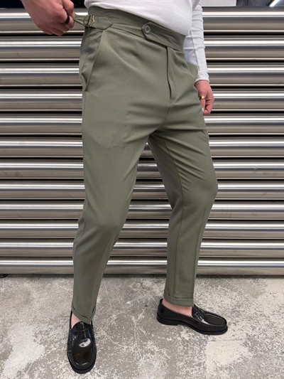 SPF Haki Kumaş Pantolon -4005