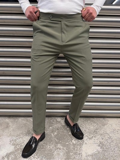 SPF Haki Kumaş Pantolon -4005