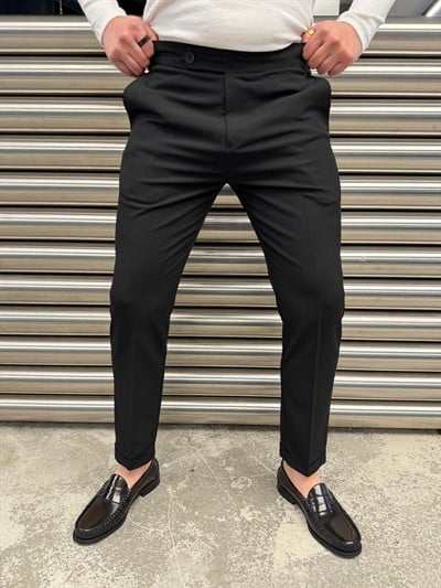 SPF Siyah Kumaş Pantolon -4005