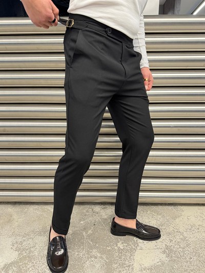 SPF Siyah Kumaş Pantolon -4005