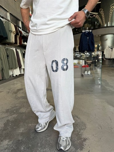 Gri Yıkamalı Baggy Eşofman Altı ES08