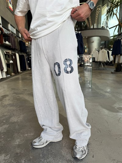 Gri Yıkamalı Baggy Eşofman Altı ES08