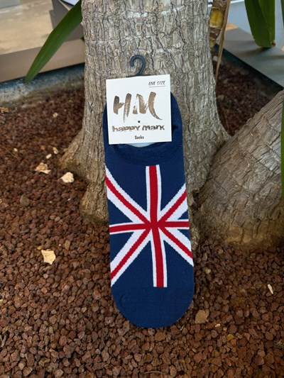 Union Jack Desenli Babet Çorap
