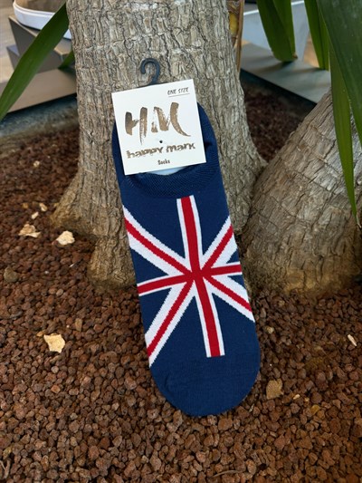 Union Jack Desenli Babet Çorap