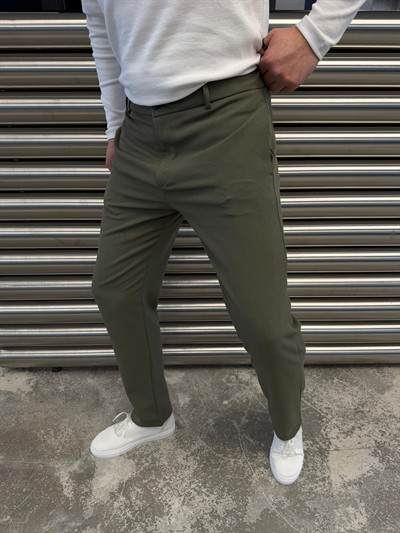 W Yandex Kumaş Haki Pantolon -5085