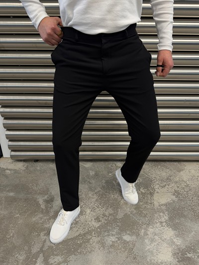 W Yandex Siyah Kumaş Pantolon -5085